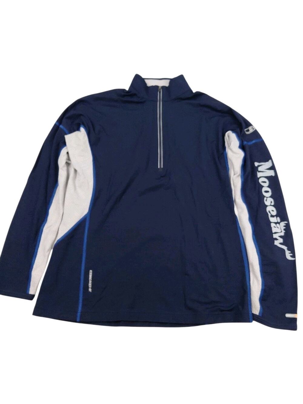Icebreaker GT 200 Shirt Moosej Mens Large 1/4 Zip Merino Wool Thermal Base Layer